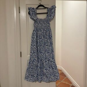 o.p.t. Blue and white dress size small